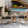 21 Inch x 21 Inch Patio Chair Seat Cushion Pads for Indoor and Outdoor-Black - Gallery View 1 of 9