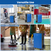 Commercial dehumidifier in blue, designed for efficient water removal in warehouses, basements, and construction sites.