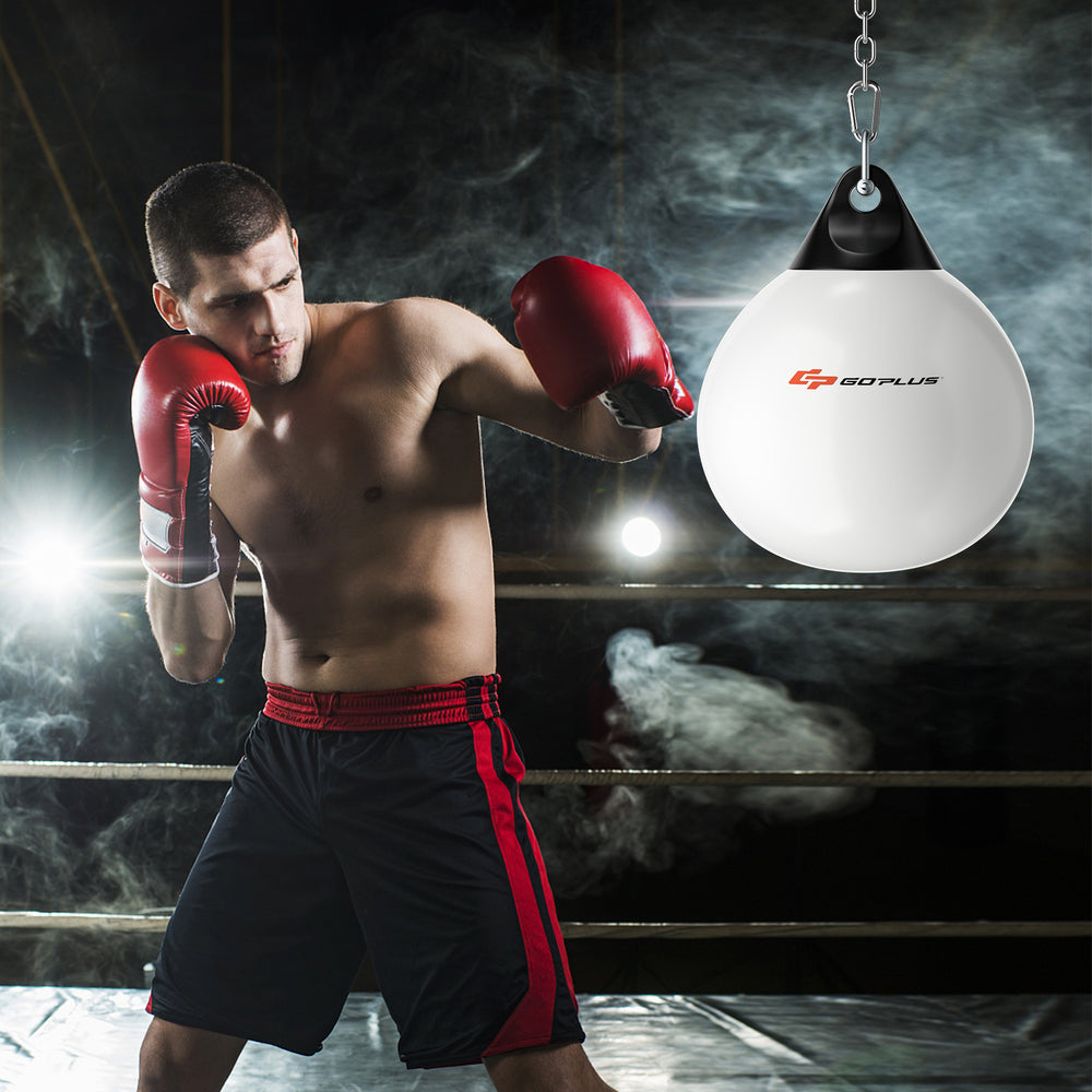 21 Inch Water Punching Bag with Adjustable Metal Chain-White - Gallery View 1 of 10