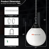 21-inch water punching bag with adjustable chain, PVC body for comfort, ideal for gym or outdoor boxing practice.
