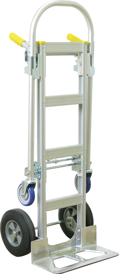 Wesco 219998 Spartan Jr Aluminum Hand Truck 2-in-1 Convertible with Rubber Wheels New