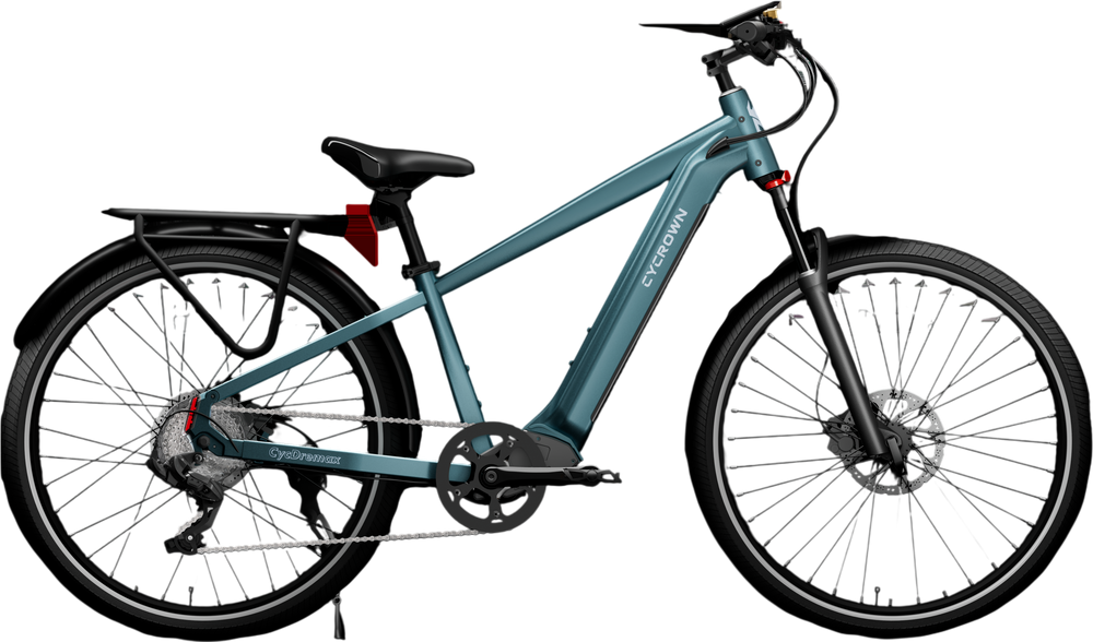 Dremax Commuter Ebike (Urban Teal) - side view