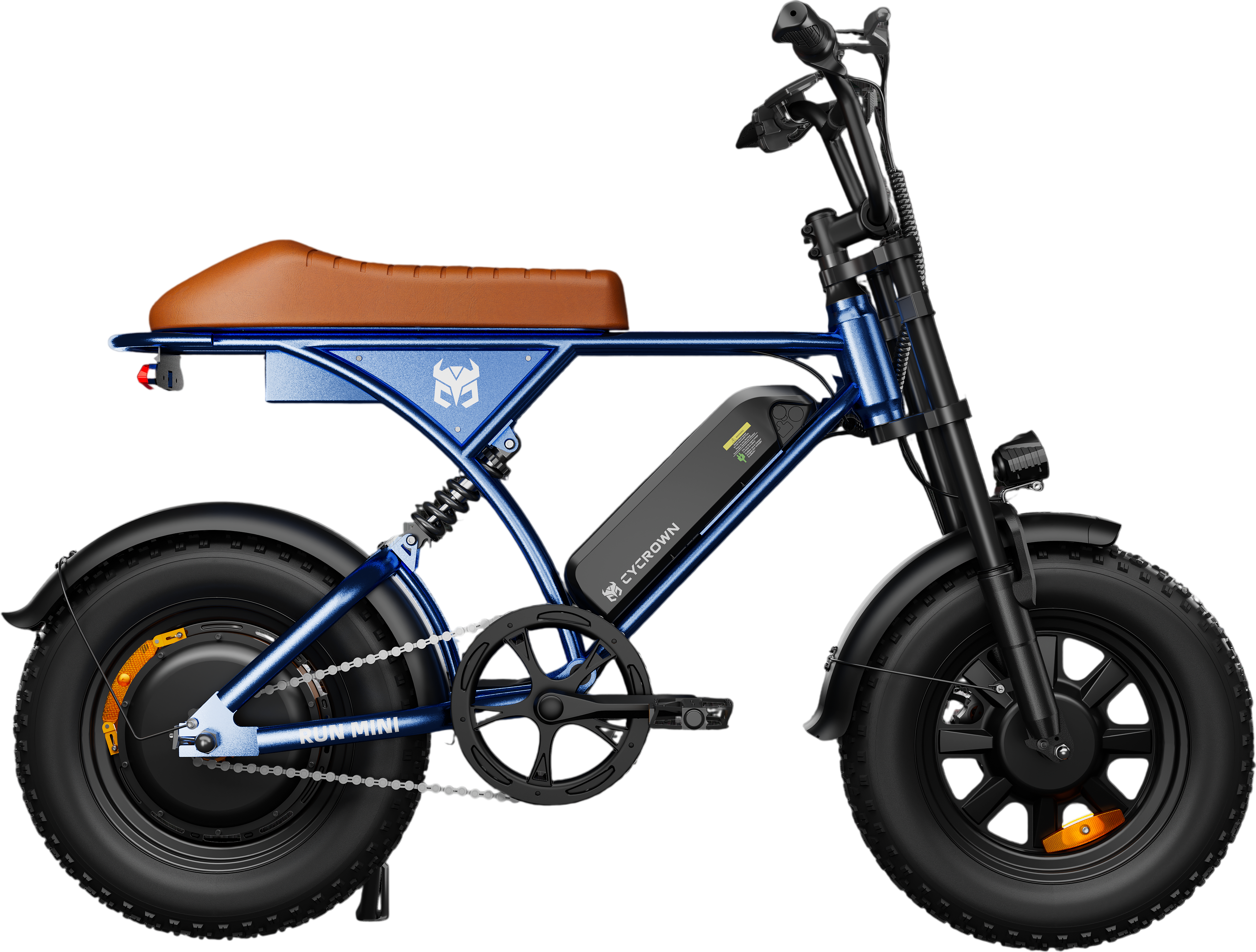 Cycrown Run Mini Electric Bike Vintage Moped 750W 22 MPH 30 Mile Range 36V New