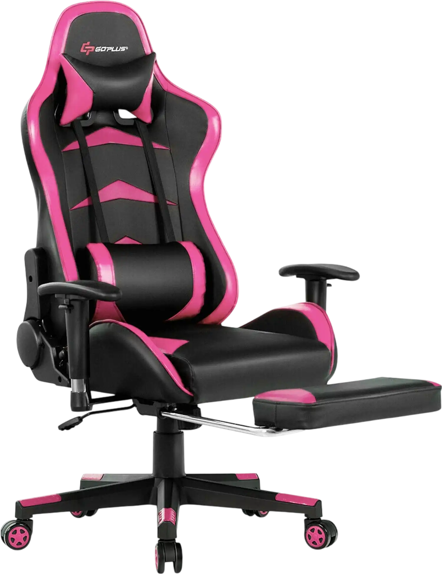 Costway Massage Gaming Chair with Footrest 84703512 New