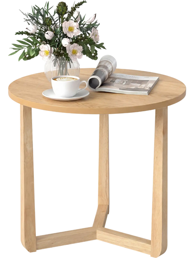 Costway Farmhouse Round Side Table 22.5