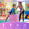 Octagon gymnastics mat in pink, 22.5" x 26", supports balance and coordination for gymnastic practice and fitness.