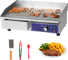 22-inch countertop electric griddle with stainless steel body, adjustable temperature, ideal for cooking various foods.