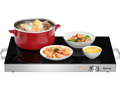 Costway Electric Warming Tray Hot Plate Dish Warmer 22