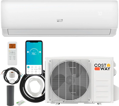 Costway EchoCool 23000 BTU 208/230V Mini Split Air Conditioner Heater Pump System 594216783 New