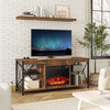 Electric fireplace insert with adjustable flame color, 5000 BTU heat output, and remote control for cozy living room.