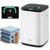 23L large hot towel heater in white with adjustable timer, rapid heating, and LED temperature indicators for safe use.