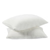 Set of 2 shredded memory foam bed pillows with bamboo cooling cover, ideal for all sleeping positions and easy to wash.