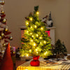 24-inch mini pre-lit Christmas tree with warm white LED lights, adding festive cheer to any tabletop setting.