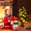 Mini 24-inch pre-lit Christmas tree with warm white LED lights, perfect for tabletop holiday decorations.