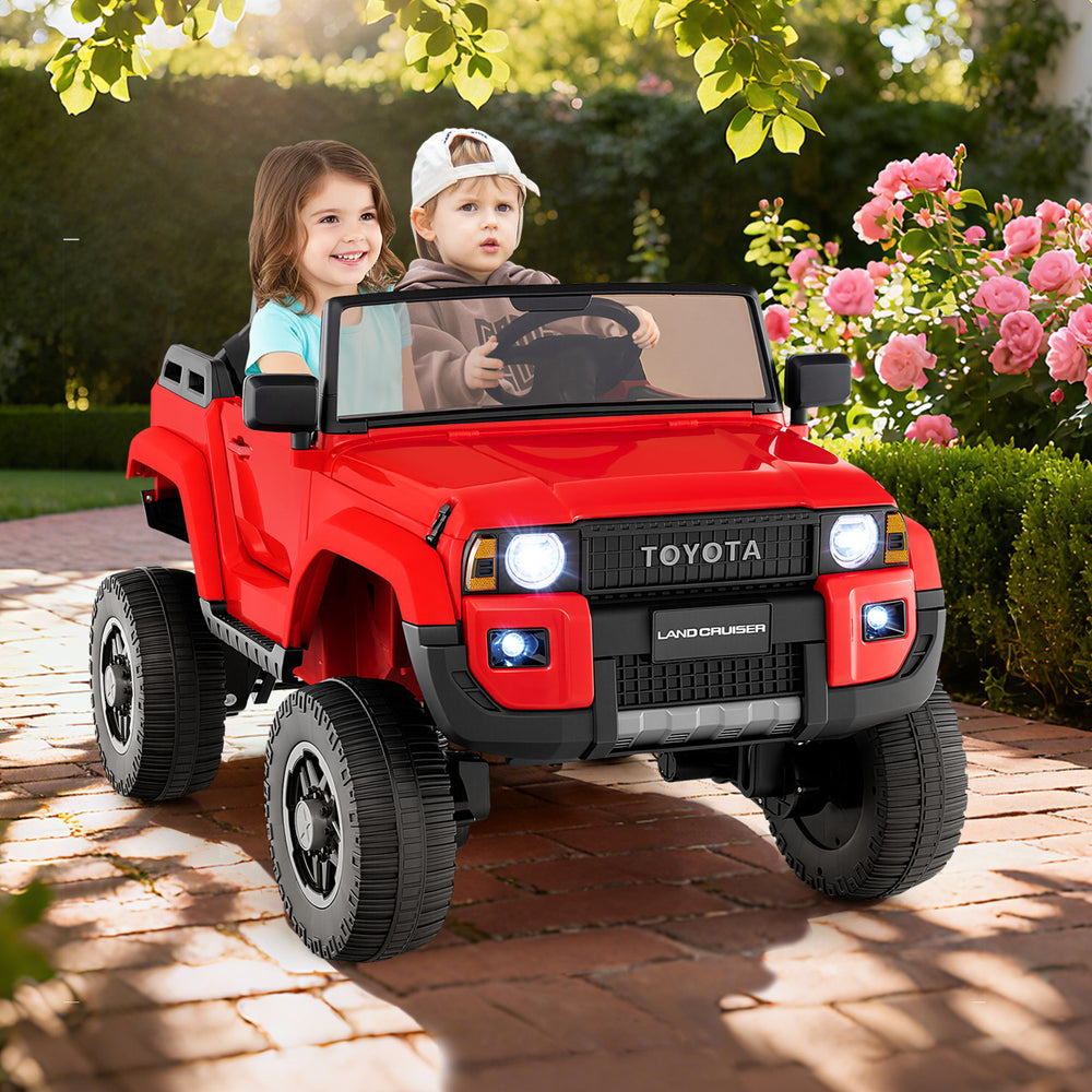 24V 2 Seater Ride on Car 4WD/2WD Switchable for Kids with Remote for Ages 3+-Red - Gallery View 1 of 13