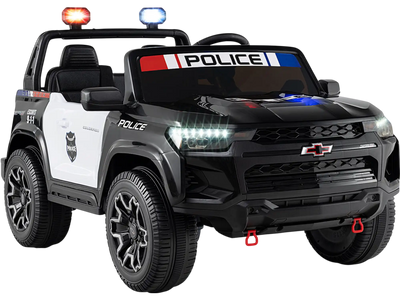 Costway 24V 2-Seater 4WD Chevrolet Police Ride-On Car w/ Megaphone & LED Lights 46527521 New