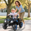 24V Kids ATV 2-Seater with 4 Motors with LED Lights and Music-Blue - Gallery View 1 of 11