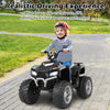 24V Kids Ride-On Electric ATV with Wireless Connection for Toddlers 3-8 Years Old-Black - Gallery View 1 of 10