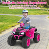24V Kids Ride-On Electric ATV with Wireless Connection for Toddlers 3-8 Years Old-Pink - Gallery View 1 of 10