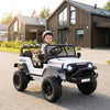24V Ride On Car for Kids with Parent Remote Control and Music-White - Gallery View 1 of 10