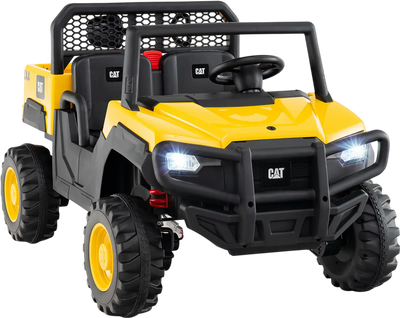 Costway 24V Licensed Caterpillar 2-Seater Ride On Dump Truck w/ Remote Control 96568345 New