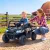 24V Ride On Dump Truck Car Off-Road with Remote Control and Music-Black - Gallery View 1 of 11