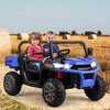 24V Ride On Kids Car with Dump Bed and Remote Control-Navy - Gallery View 1 of 9