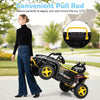 Convenient pull rod on the 24V ride-on toy truck allows easy movement for parents, featuring a robust design and safety.