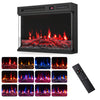 24/40/50/60 Inch 3-Sided Built-in Electric Fireplace Insert with 12 Flame Colors-24" - Gallery View 1 of 1