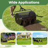 24-inch compost spreader roller with adjustable T-shaped handle, ideal for lawns, gardens, and patios.
