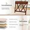 24-inch counter height barstool with curved backrest and upholstered seat cushion, ideal for kitchen and dining areas.
