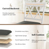 24-inch counter height barstool with curved backrest and upholstered seat cushion, ideal for kitchen and dining areas.