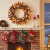 24 Inch Pre-lit Christmas Wreath with 105 Branch Tips and 35 Warm White LED Lights-1 piece - Gallery View 1 of 10