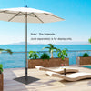24 Inch Square Patio Umbrella Base 50 LBS Weighted-Black - Gallery View 1 of 10