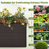 24-inch tall raised garden bed made of weatherproof PE rattan, ideal for cultivating flowers, vegetables, and herbs.