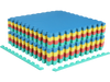 Multicolor interlocking EVA foam floor tiles, 0.5" thick, non-slip surface, ideal for home gym and living room use.