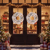 24" Pre-Lit Christmas Wreath with 35 Warm White and Multicolored LED Lights Set of 2 - Gallery View 1 of 7