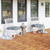 Acacia wood interlocking deck tiles in a natural finish, ideal for outdoor patios and balconies, showcasing waterproof.
