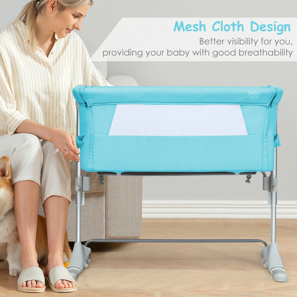 Travel Portable Baby Bed Side Sleeper  Bassinet Crib with Carrying Bag-Green - Gallery View 1 of 11