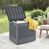 25 Gallon Outdoor Storage Box with Rattan Patterns-Gray - Gallery View 1 of 10