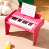 25 Keys Kids Piano Keyboard with Adjustable Speed and Volume-Pink - Gallery View 1 of 9