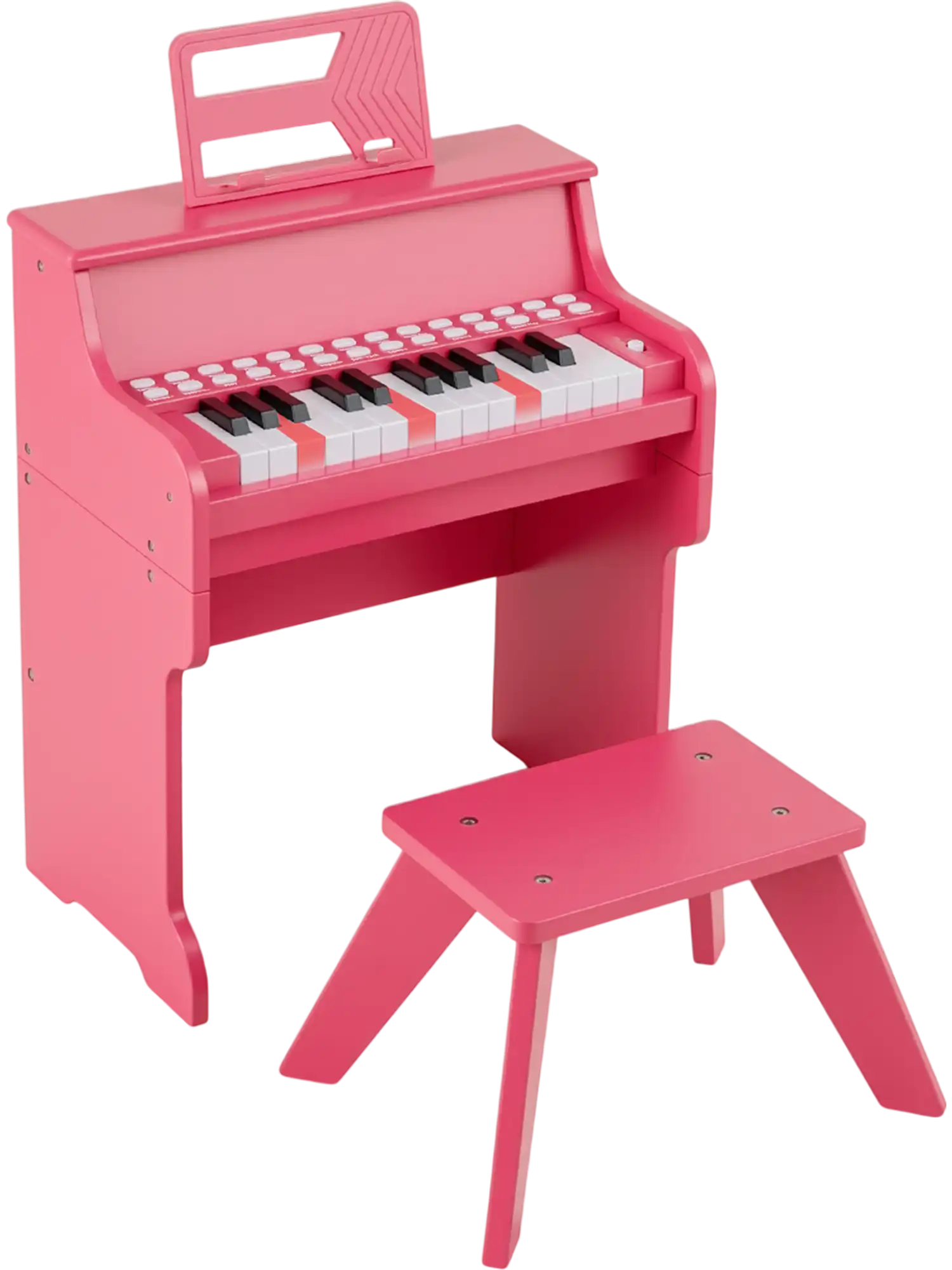 Costway 25-Key Kids Mini Digital Piano Keyboard with Stool Wooden Toy 18893354 New