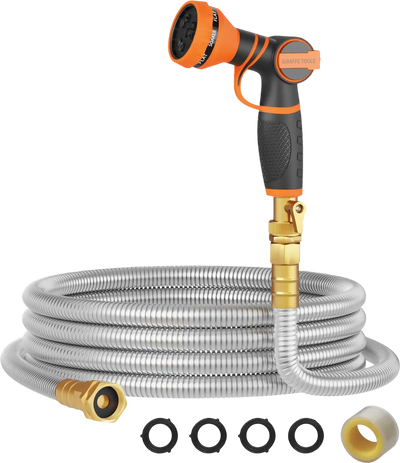 Giraffe Tools Stainless Steel Water Hose 5/8