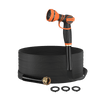 Giraffe Tools Lay Flat Water Hose - x 5/8” Black New