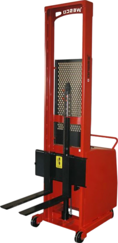 Wesco 261038 1000 lb. Counter Balanced Platform Stacker Battery Powered with 64