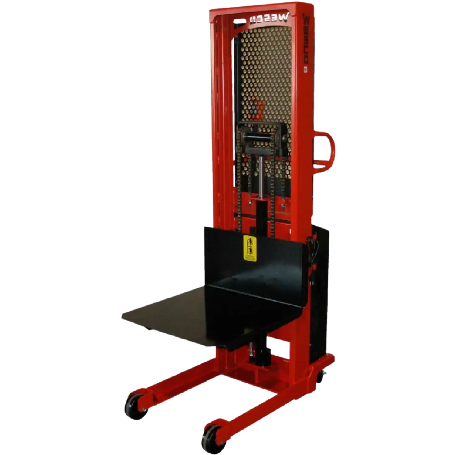 Wesco 261074 Powered Lift Electric Platform Stacker 1500 lb. Load with 24