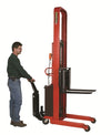 Wesco 261062 1500 lb. Hydraulic Power Lift Fork Stacker with 42" Forks and 64" Lift Height New