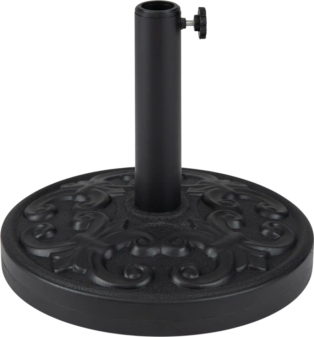 26.5 LBS Heavy-duty Round Umbrella Stand with Adjustable Knob