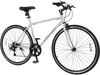 26-inch gray mountain bike with 6-speed gear, all-terrain rubber wheels, and adjustable saddle for versatile riding.