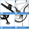 Comfy handle with crisp bell and non-slip foot pedals on the 26-inch mountain bike for versatile cycling adventures.